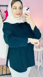 شومیز بقل دکمه زنانه - Image 3