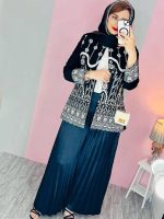 شلوار بگ پلیسه ساتن دامنی ترک - Image 6