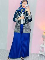 شلوار بگ پلیسه ساتن دامنی ترک - Image 3