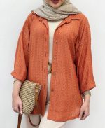 شومیز حصیر بافی زنانه - Image 5
